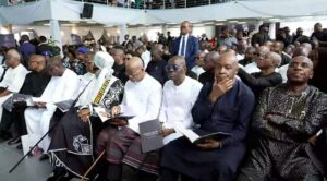 Governors and leaders at Wiwges burial